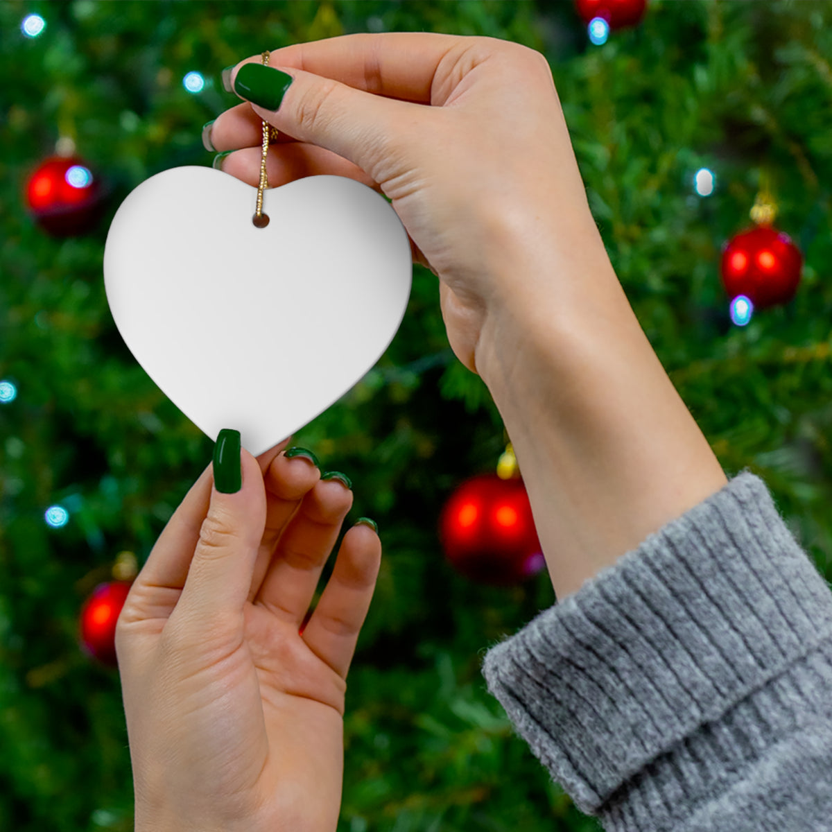 Personalized Ceramic Christmas Ornament