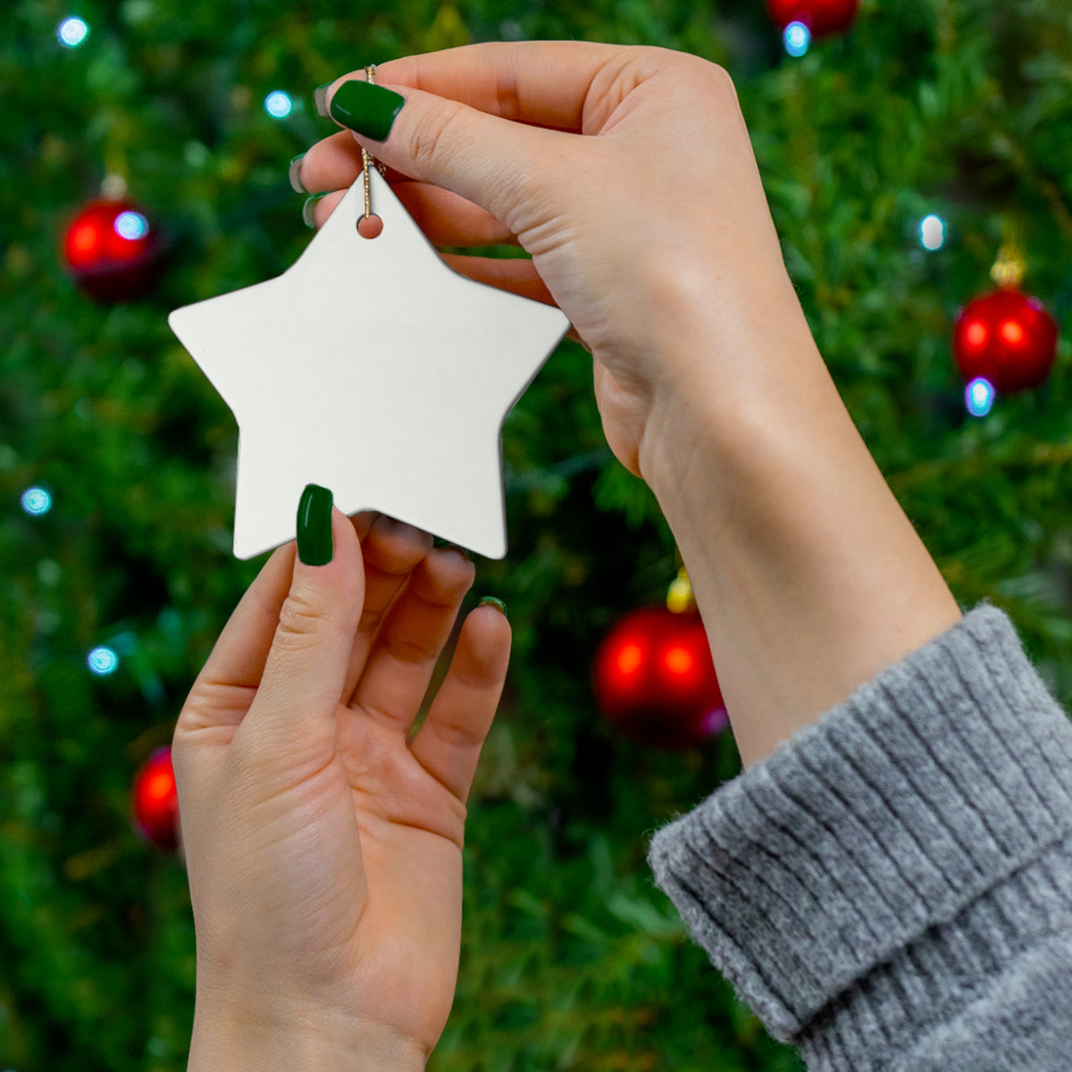Personalized Ceramic Christmas Ornament