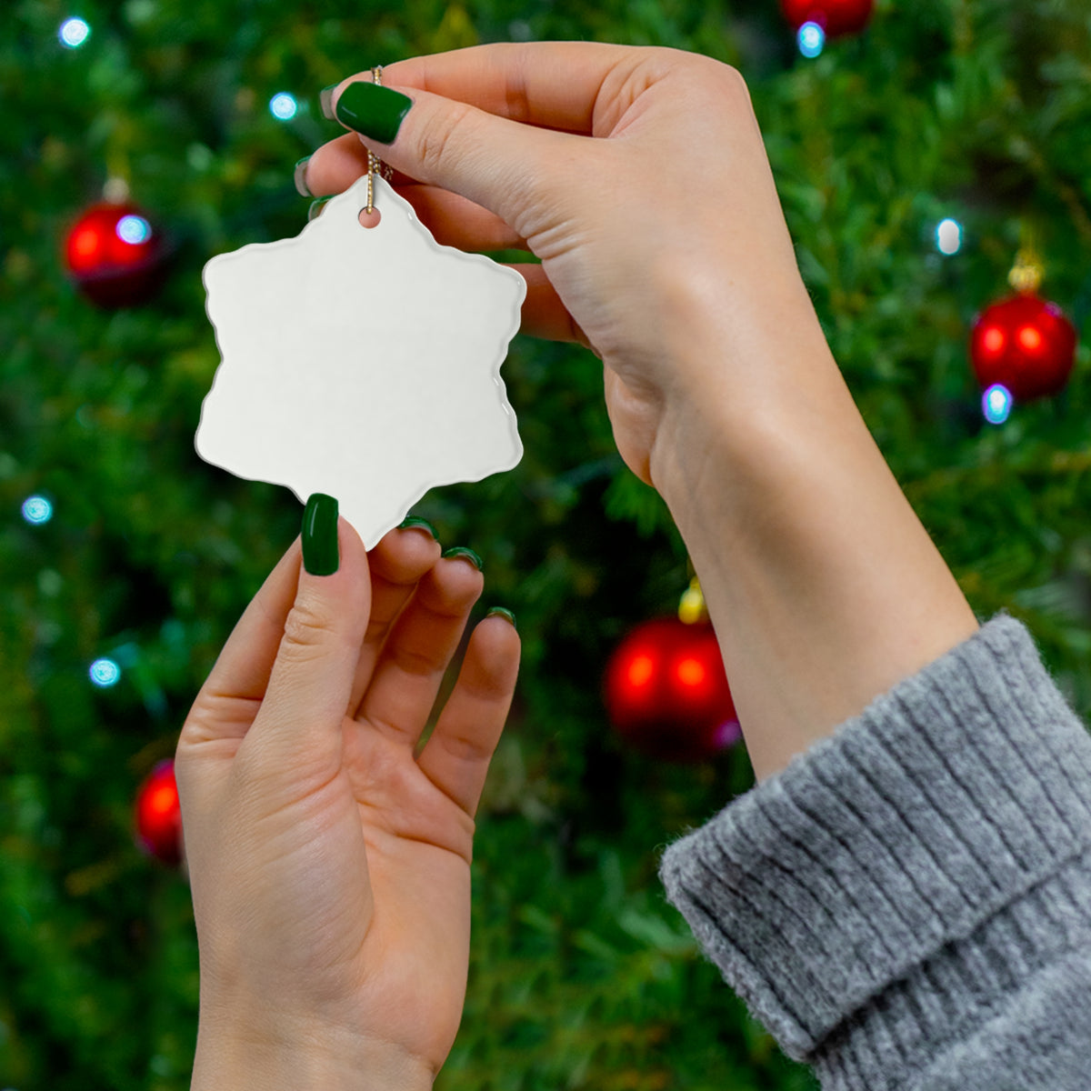 Personalized Ceramic Christmas Ornament